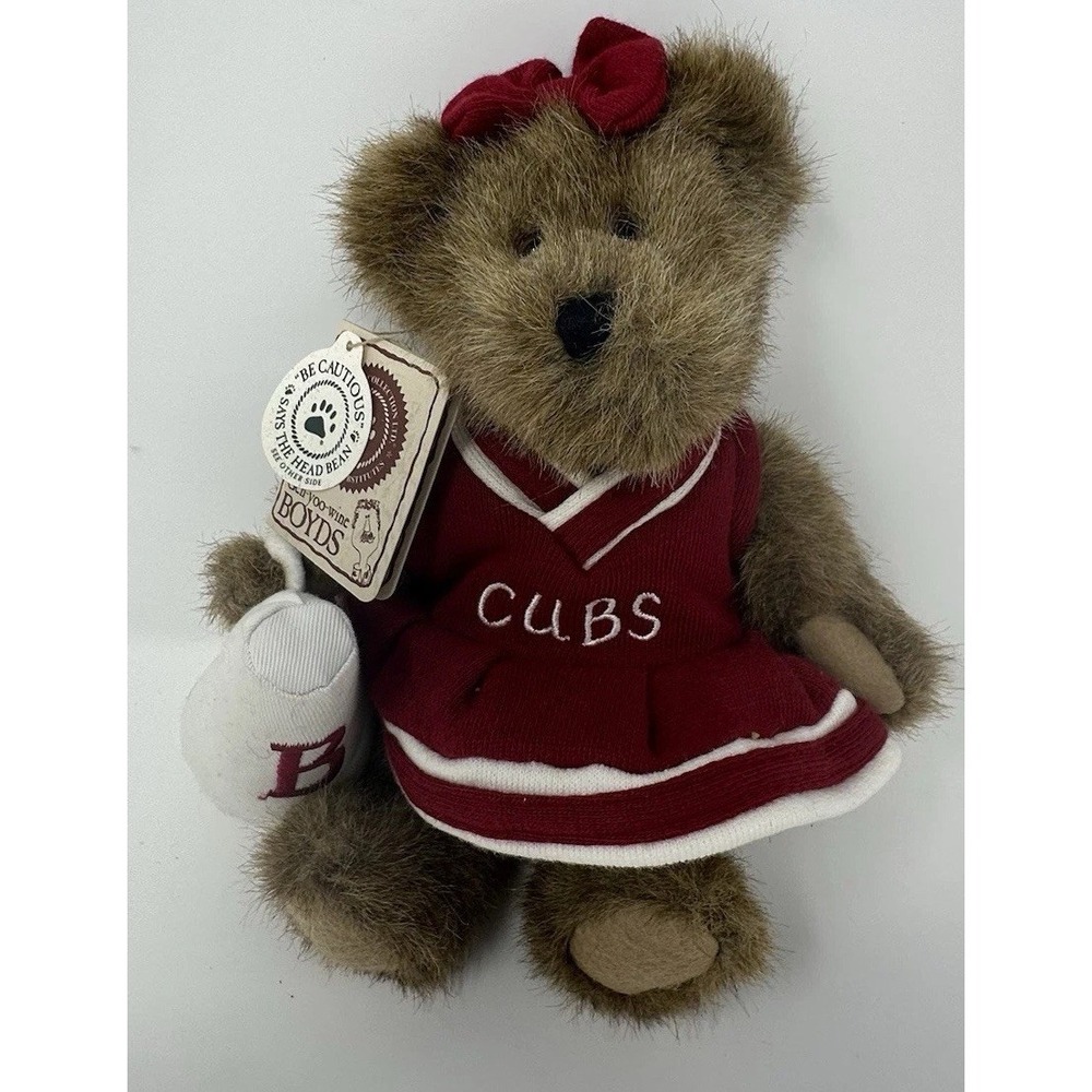 Boyd's‎ Bears Ltd 1988-2002 Brown 9" Trish Boombah Cubs Cheerleader